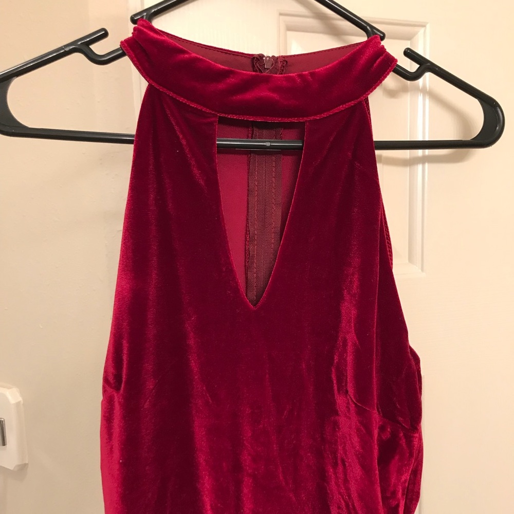 Velour jump suit